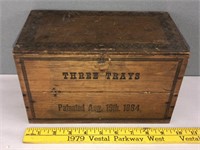 Tout, Spencer & Co. Three Trays Tobacco Box Pat.
