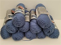 (11) Skeins Caron Brand Soft Country Blue Yarn