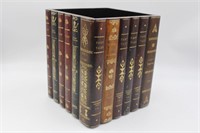 Faux Antique Book Spines Waste Container