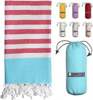 NEW! BAY LAUREL Turkish Beach Towel with Travel