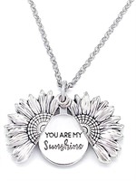 $27-SUNFLOWER YOU ARE MY SUNSHINE NECKLACE