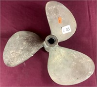 Brass Boat Propeller 6 Inches From Bore To Tip