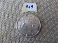Canadian Silver 1963 One Dollar Coin