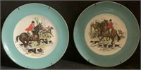 Vintage 10in Fox Hunt English Plates