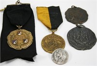 Five Athelics Pins, Medals Early 1900's (1)