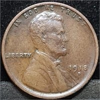 1918-D Lincoln Wheat Cent Nice