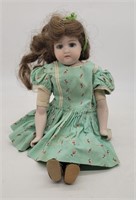 Diane 1977 EH Germany Porcelain Doll Green Dress