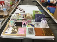 Office/craft lot w/ magnetic picture frames, hole