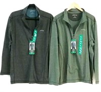 (2) XL Men's Orvis 1/4 Zip Shirts