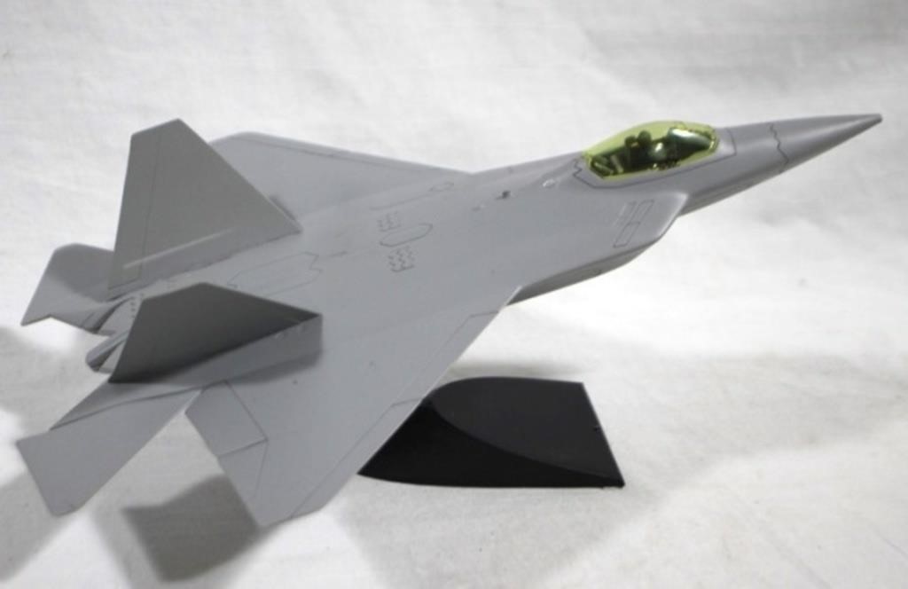 Plastic Model Fighter Jet w/ Stand