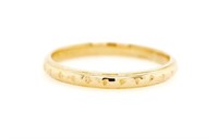 18ct yellow gold band