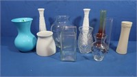 11 Assorted Vases