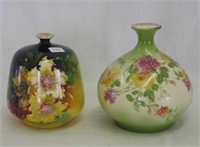 Pair of Royal Bonn 4 1/2" & 5" floral vases
