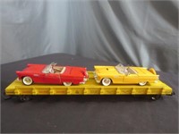 (2) Diecast Convertibles on Union Pacific Flatbed