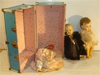 Older Dolls - One is Damaged and Cass Case