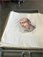 Michael Jordan Portrait Prints Pencil Signed