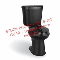 Glacier Bay 2pc Elongated Toilet w/ Seat, Black