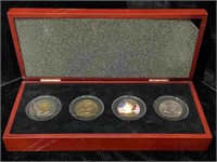2010 Franklin Mint. Kennedy Half Dollar 4 coin