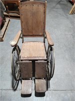 Antique Sears Wooden Wheelchair
