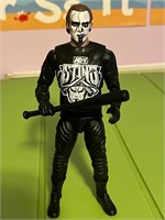 AEW Sting Action Figure With Bat and Hoodie No Box