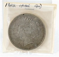 1922 United States Silver Peace 1 Dollar Coin