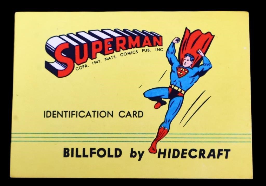 Vintage Superman Billfold card