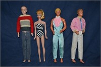 Vintage Barbie & Ken dolls