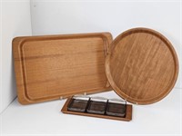 DANISH TEAK SERVING TRAYS