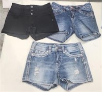 5, 14, 27w Jean Shorts. Sizes are all Apx same