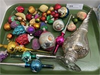 Mercury Glass Tree Toppers and Ornaments