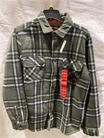 Real Tree Mens Button Up Flannel Jacket M