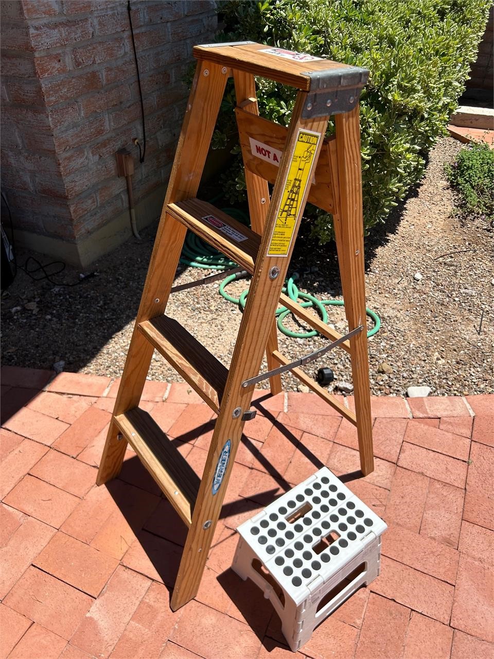 Werner Wood 4ft Ladder, Folding Step Stool