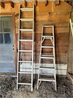 Extension Ladder & 6-ft Ladder