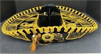 (AH) Black Velvet Mexican Sombrero