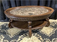 Elegant high end Coffee table with marble top