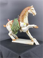 Regal horse sculpture hand painted