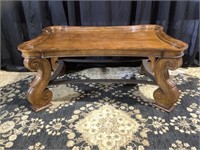 Beautiful scrolled wood old world end table