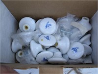 3 Boxes of Porcelain Knobs
