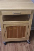 Microwave Cabinet On Wheels 24 x 18 x 32