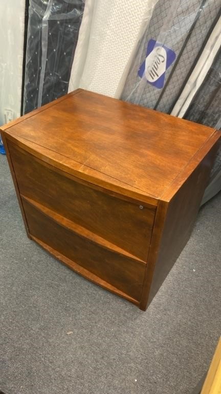 Wood cabinet locking drawer