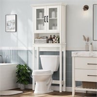 Baztin Toilet Cabinet  Shelf  Cream White