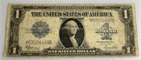 1923 Blue Seal One Dollar  Silver Certificate