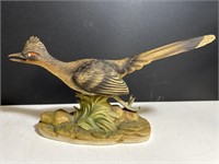 Large vintage Ceramic Roadrunner figurine bird