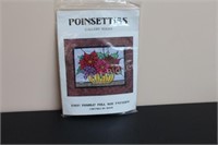 Poinsettias Wall Quilt Pattern & Material