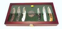 Set of six NWTF Stone River knives with