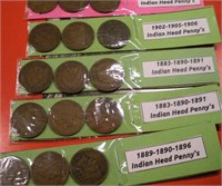 15-Indian Head Penny's