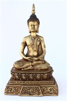 Chinese Gilt Bronze Seated Buddha,