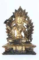 Chinese Gilt Bronze Tara,