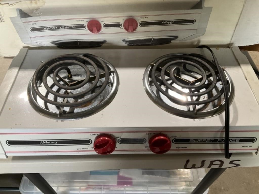 Electric 2 Burner Buffet Range-tested