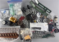 Assortment of Old Toy Car Wheels/Train Parts